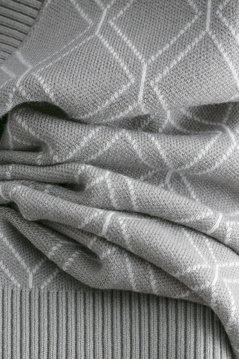 CWOCAL00662_CASUAL LOOSE DIAMOND KNIT CARDIGAN