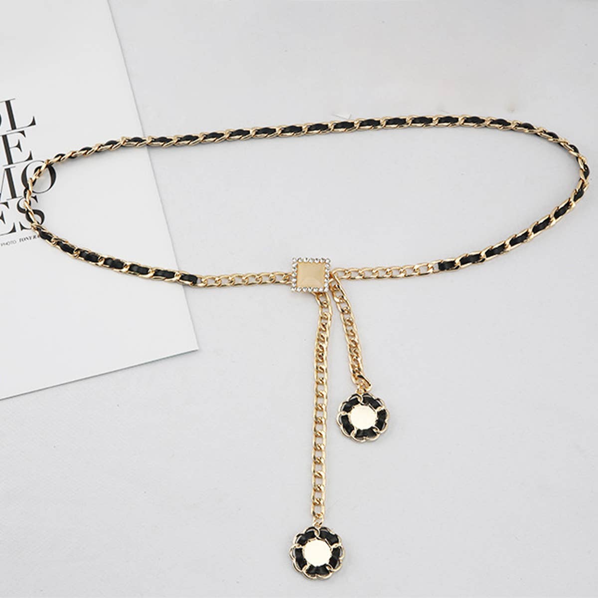 CWABE0969_FASHION DECORATION WITH SKIRT WAIST CHAIN BELT