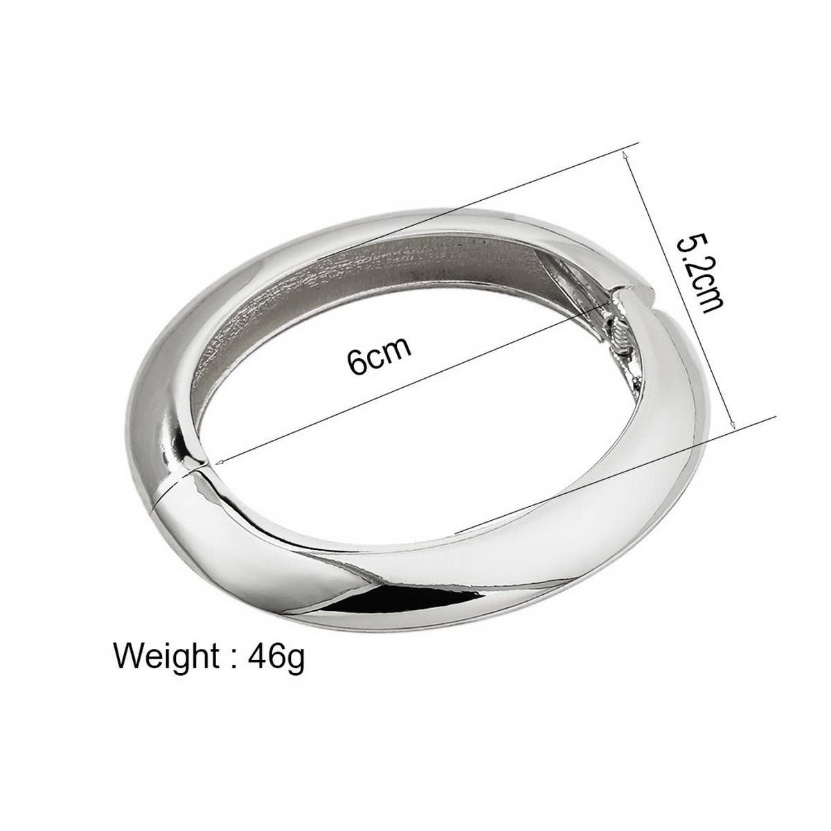 DESIGN IRREGULAR FASHION ALLOY SMOOTH BRACELET