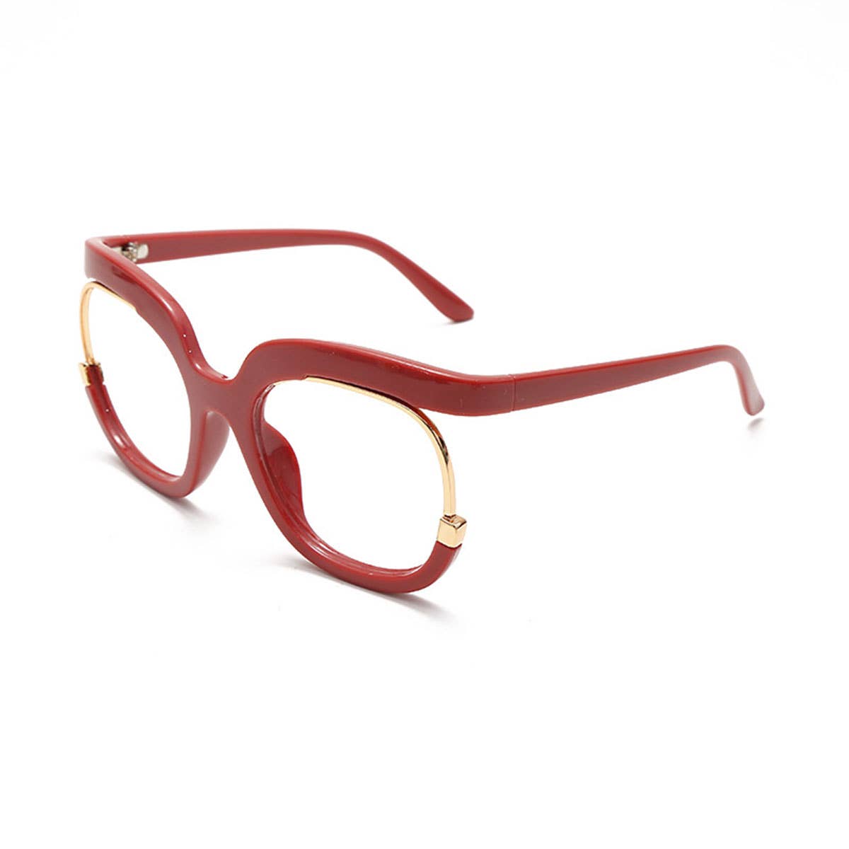WOMEN ROUND-FRAMED GLASSES WITH LARGE FRAMES
