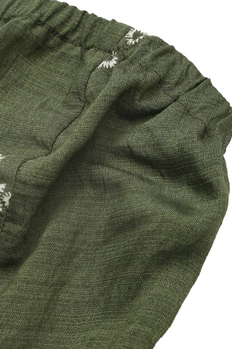 CWSJS1550_SNOWFLAKE PRINT STRAPLESS WIDE LEG JUMPSUIT