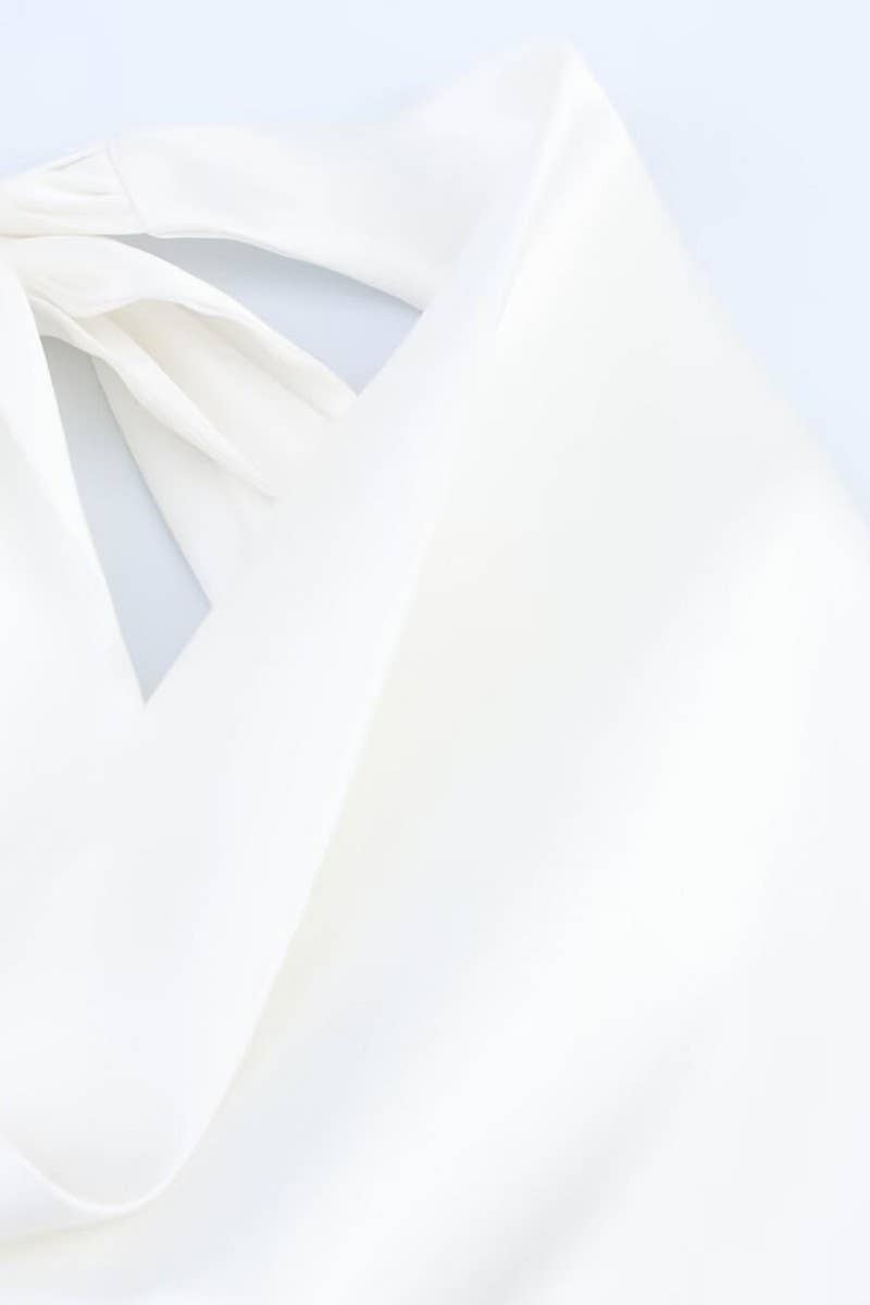 CWTTSL0358_TEMPERAMENTAL AND FASHIONABLE HALTER NECK TOP