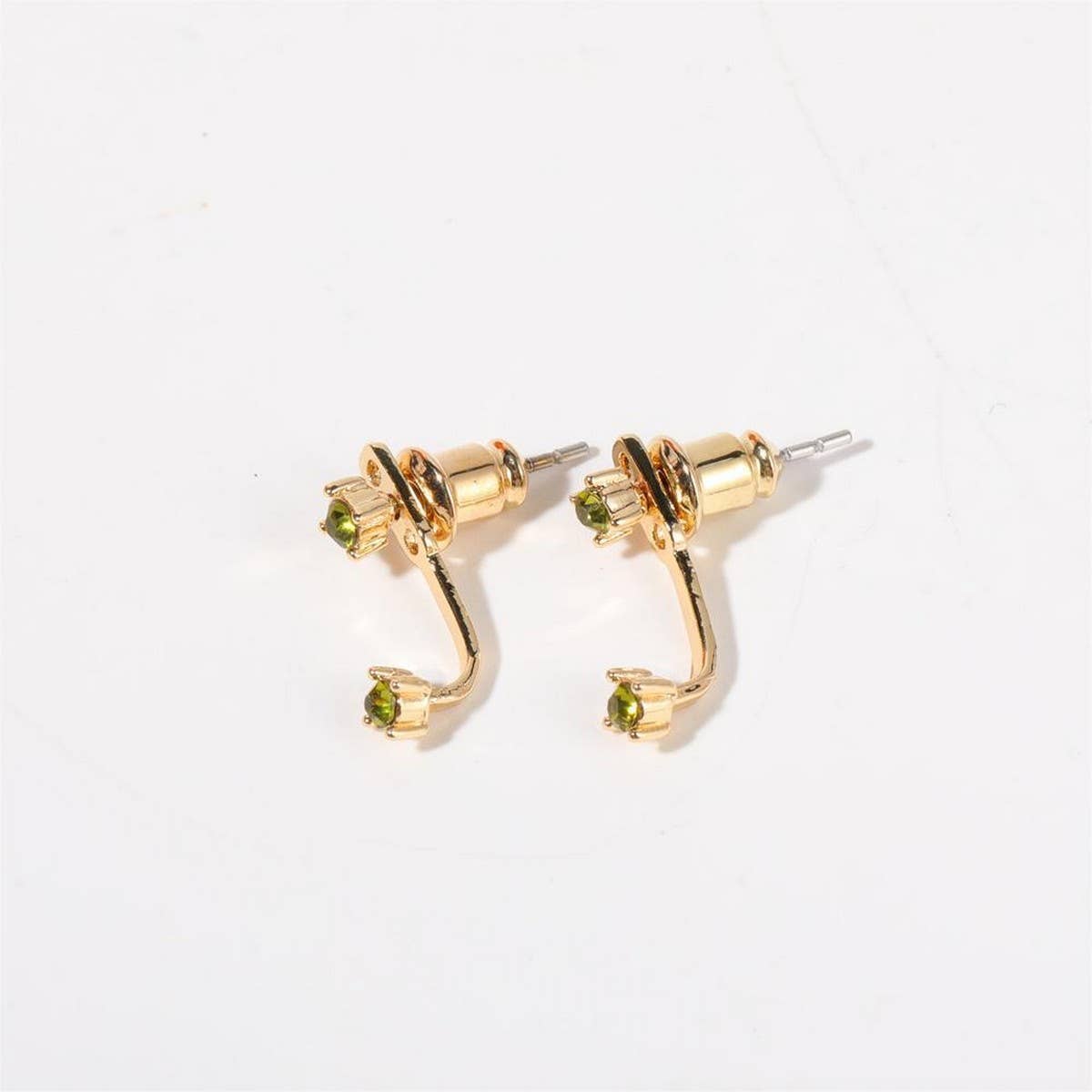 Simple colorful birthstone earrings_CWMM5346