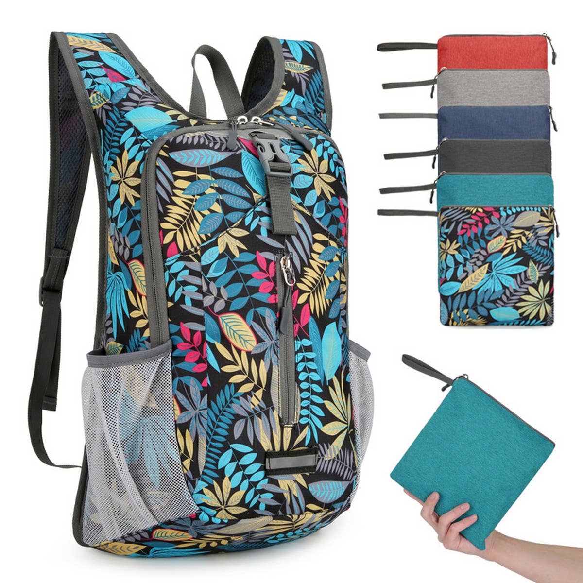 Foldable Waterproof Cycling Backpack with Print_CWAB5455
