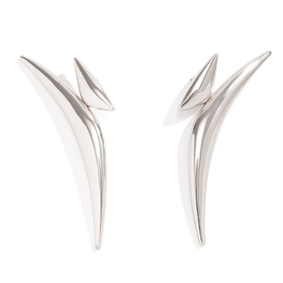 SIMPLE DESIGN POINTED EARRINGS_CWAJE1150
