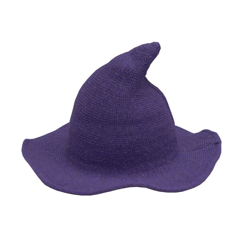 HALLOWEEN CHARACTER WOOL WIZARD HAT WITH BIG BRIM