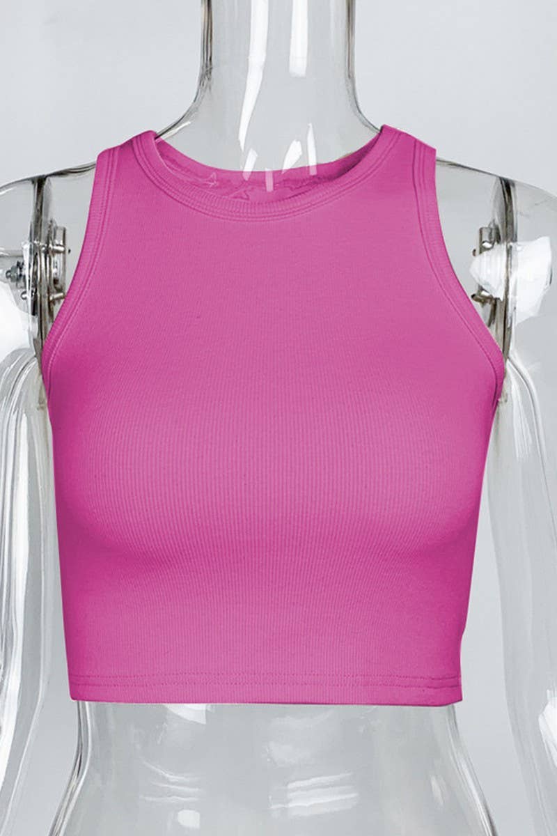 CWTTK0811_SPORTS SHORT SLEEVELESS TIGHT-FITTING VEST