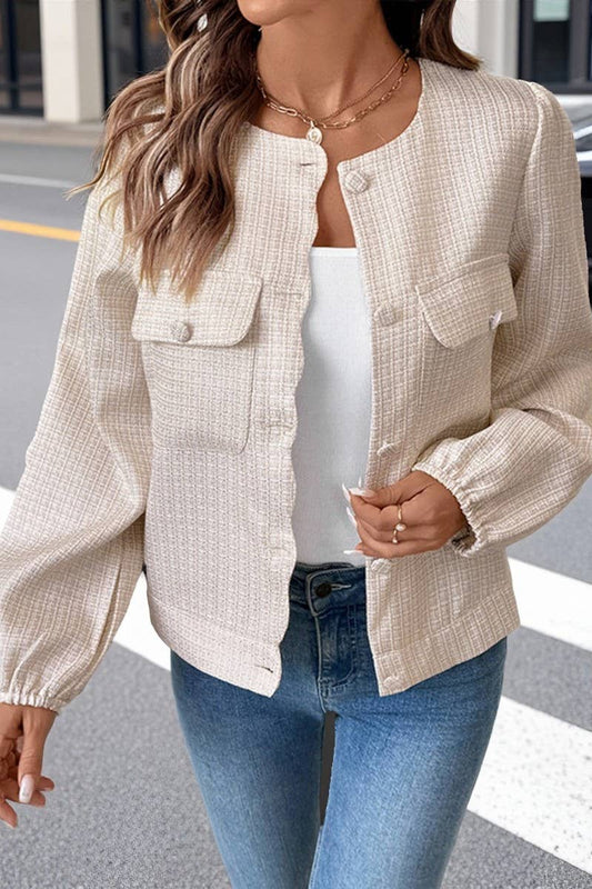 CWOCO00168_CHANEL-STYLE SINGLE-BREASTED TWEED JACKET