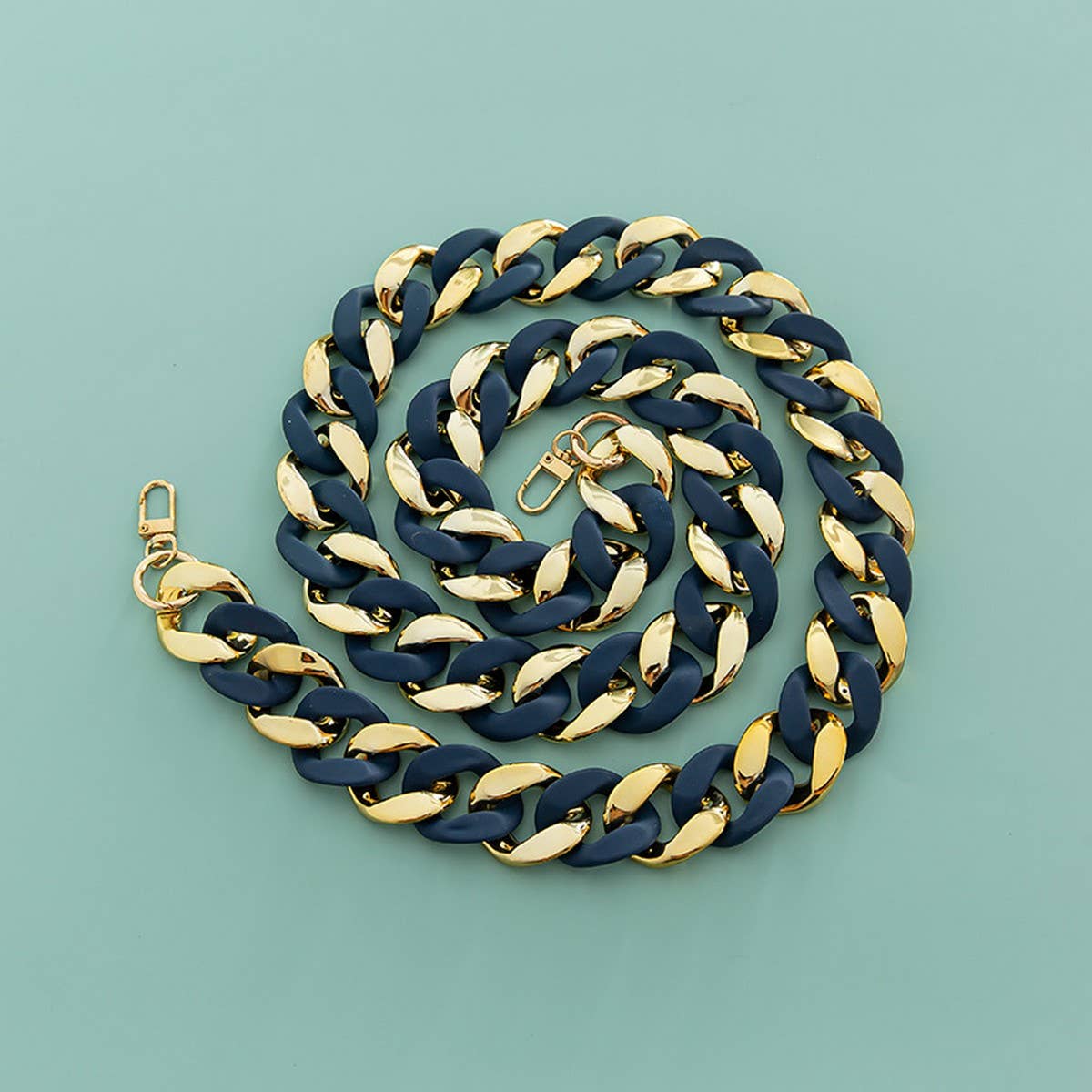 Large Resin Acrylic Bag Chain, Wide Strap_CWMM5065
