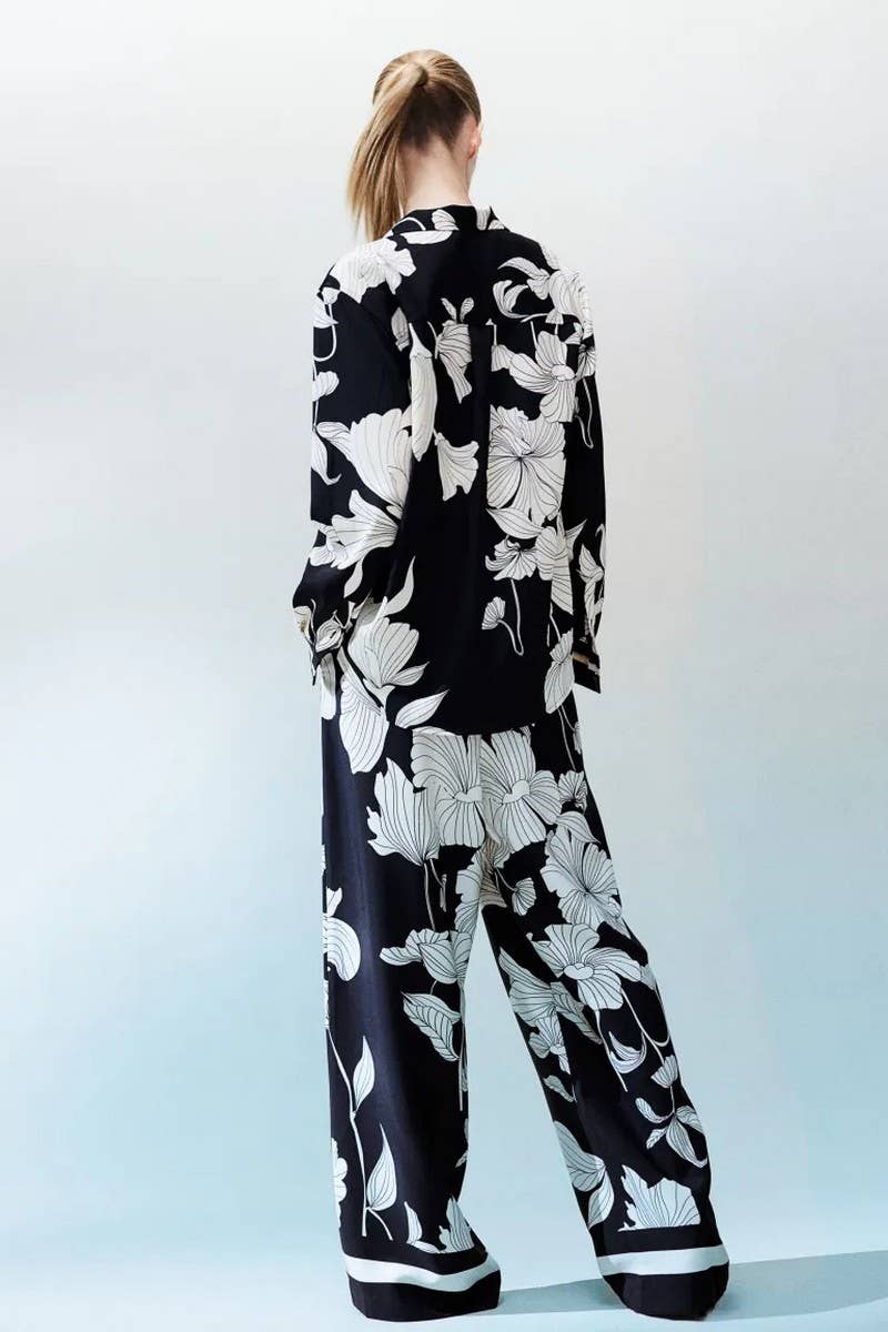 CWSS1230_COMFORTABLE CASUAL PRINTED TWO-PIECE SUIT