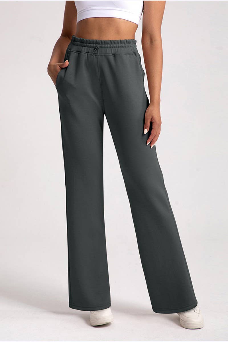 CWBLP1511_MODAL LOOSE HIGH WAIST STRAIGHT PANTS