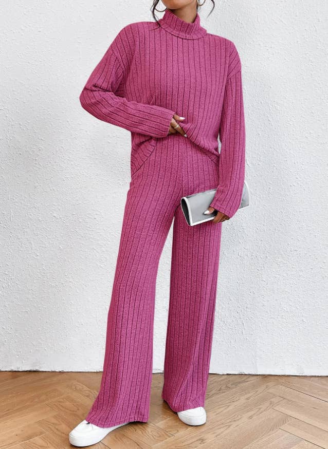CASUAL HIGH-NECK KNITTED LONG-SLEEVED PANT SUIT_CWSTB1237
