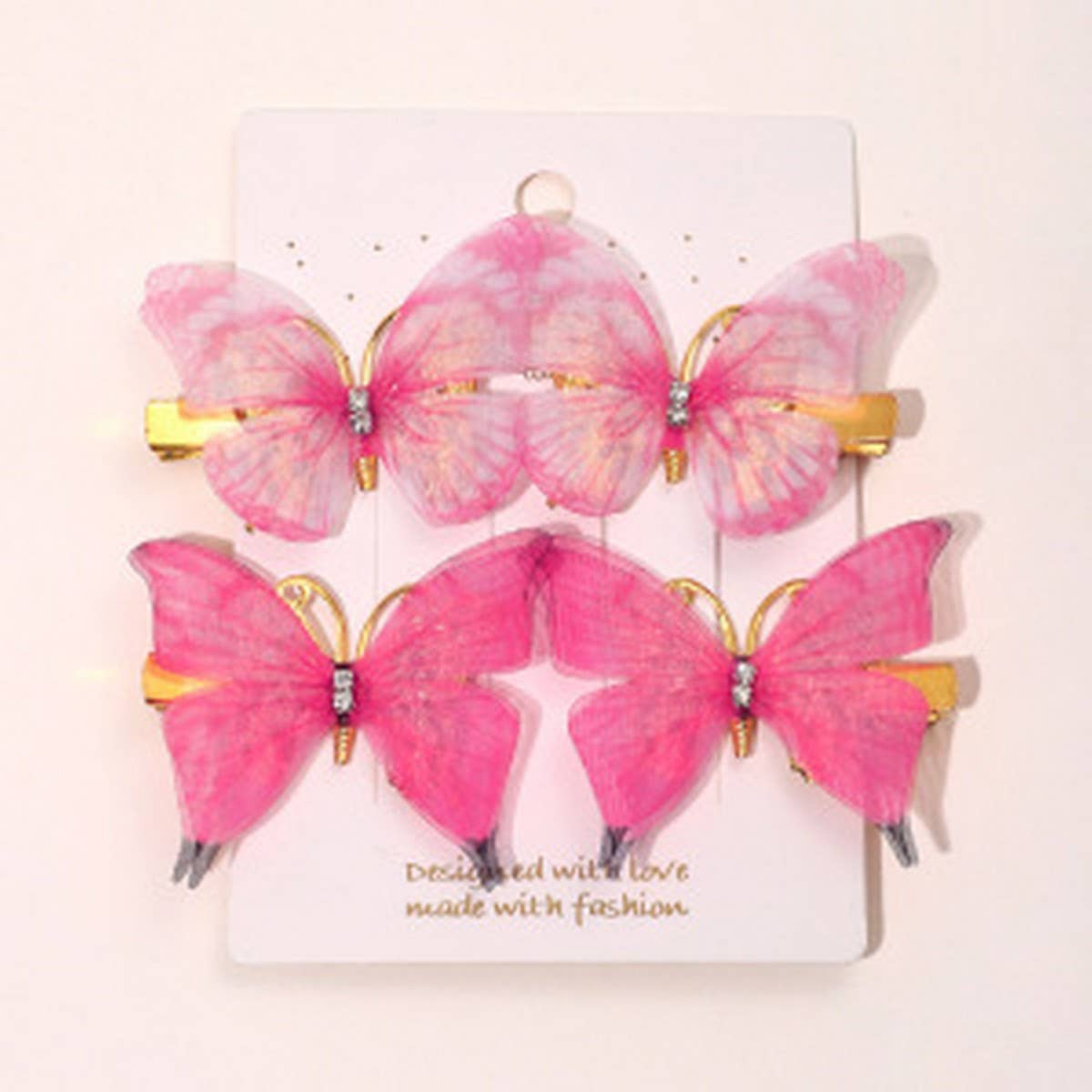 Shiny Sheer Butterfly Hair Accessories for Kids