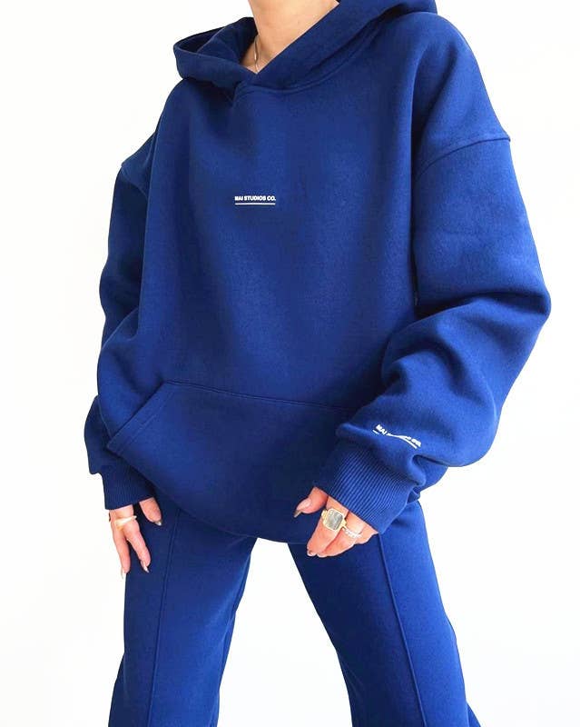 FLEECE FASHION THICK PANTS SPORT TWO-PIECE SET