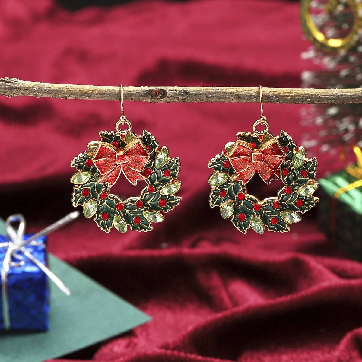 CHRISTMAS EARRING COMBINATION CARTOON EARRING SET
