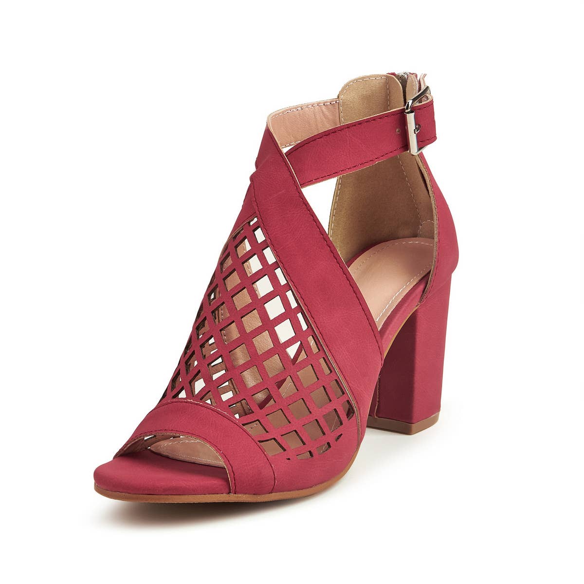 WOMEN FASHION HOLLOW THICK HEELS