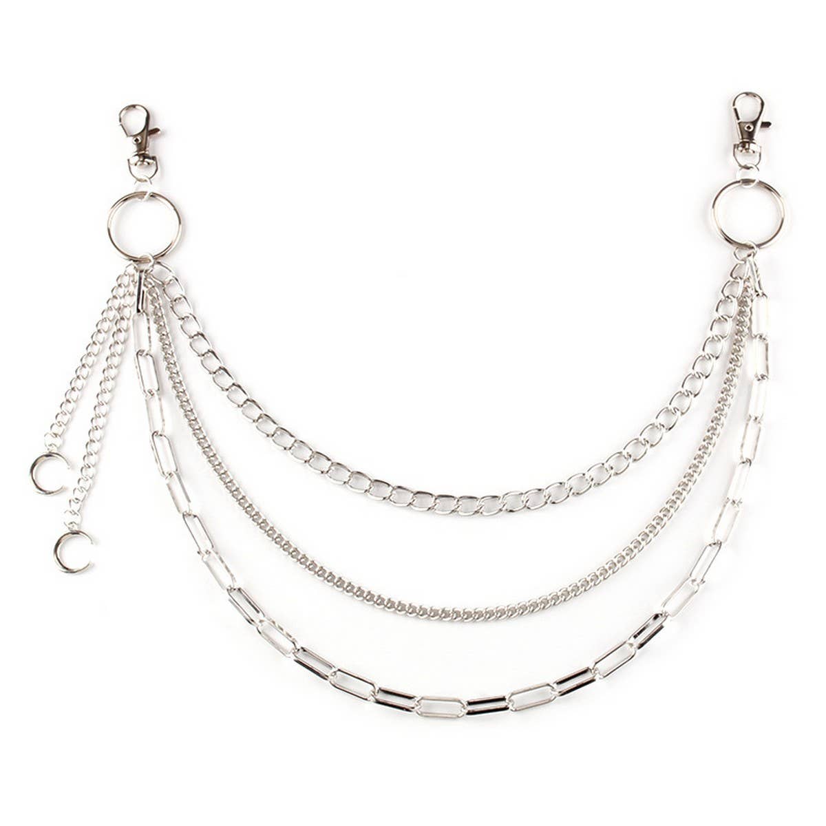 HIP HOP ROCK STYLE MOON PENDANT PANTS CHAIN