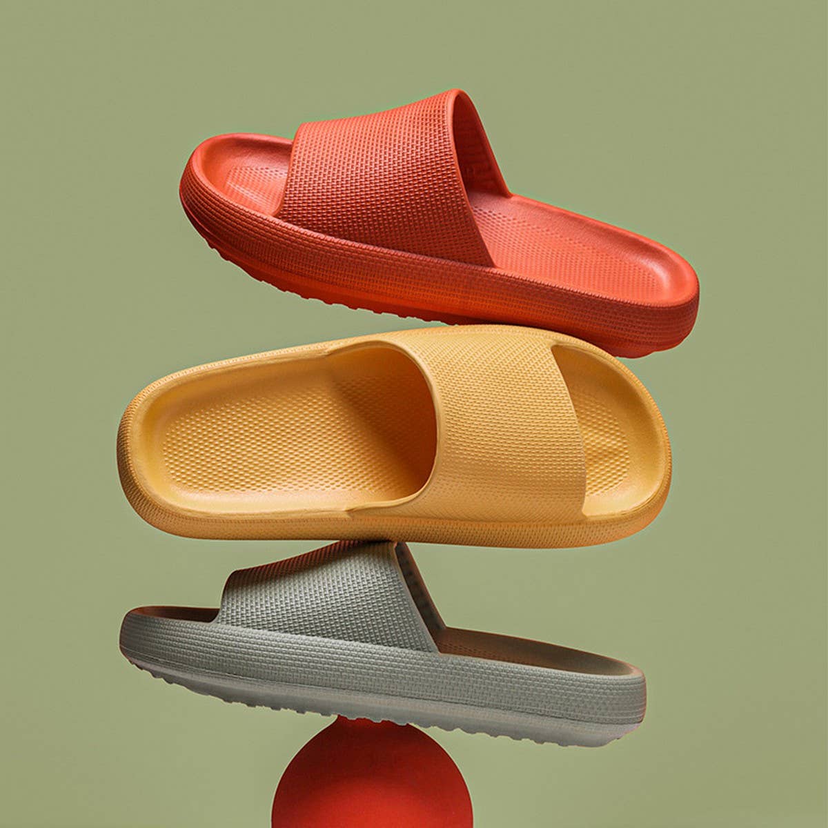 HOUSEHOLD LIGHTWEIGHT SOLID COLOR SLIPPERS
