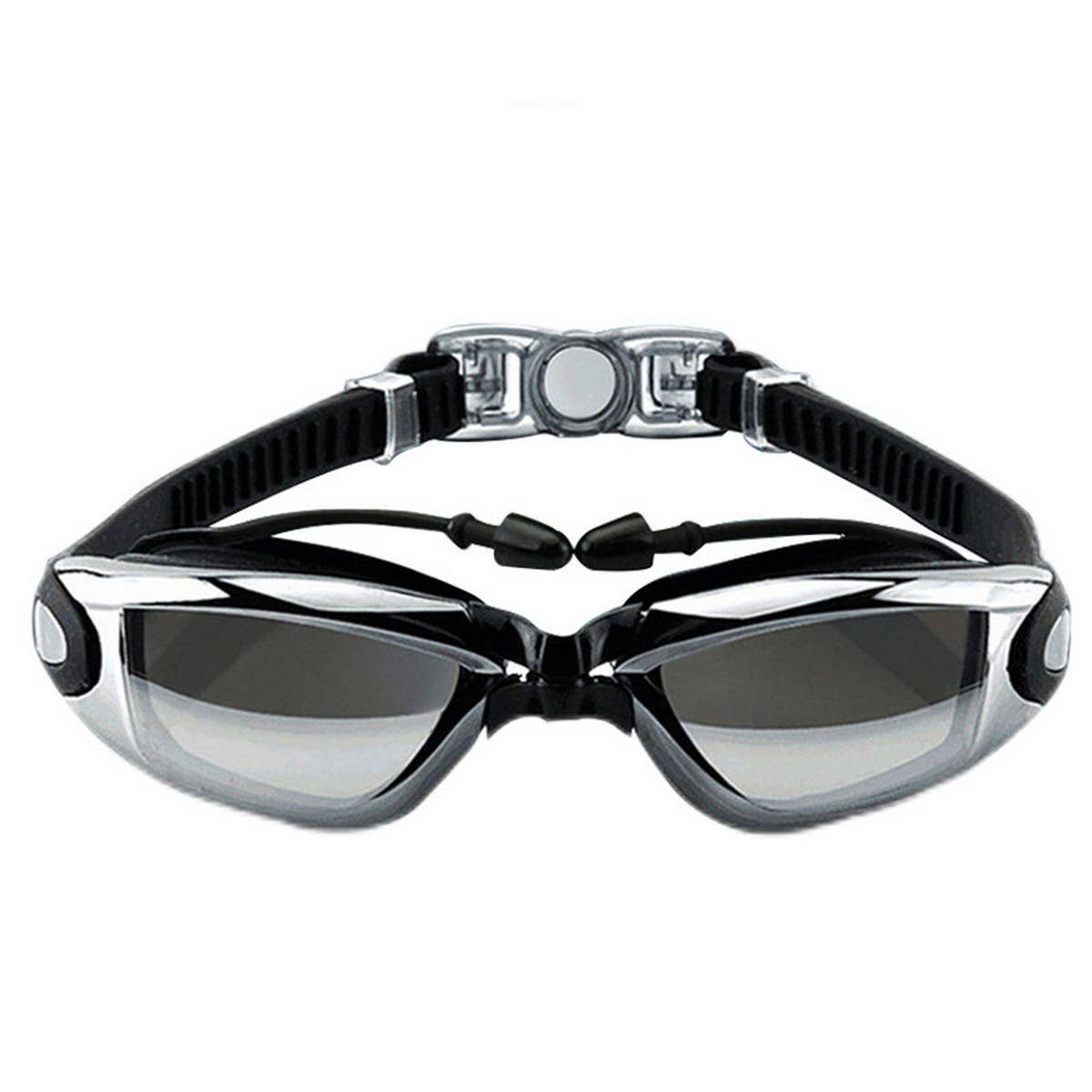 Silicone Racing Swim Goggles, HD Anti-Fog Mirror