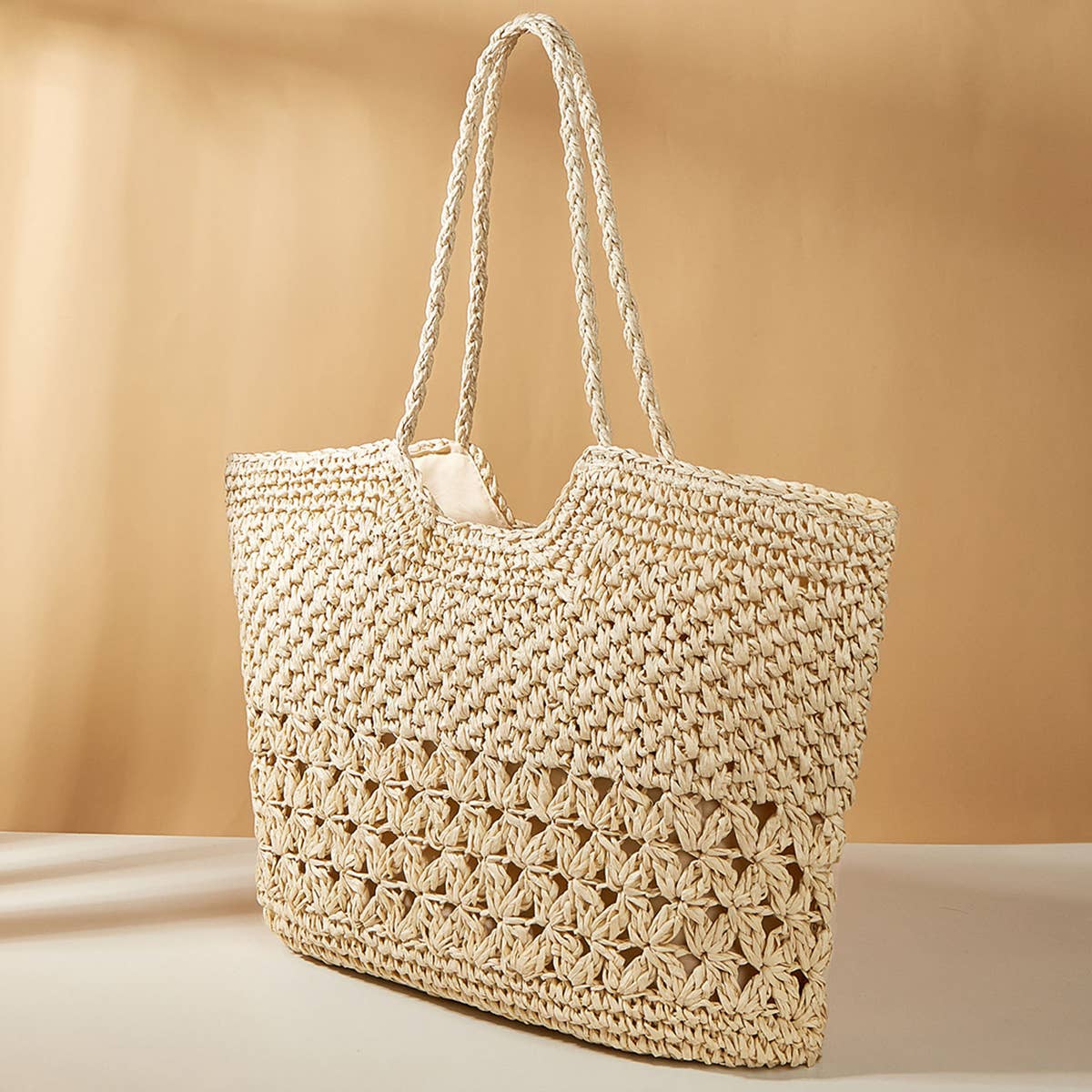 WOMEN FASHION SIMPLE HOLLOW TOTE BAGS_CWAB0808