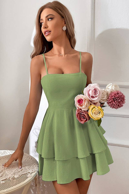 CWDSD8434_BACKLESS BOW TIE SPAGHETTI STRAP MINI DRESS