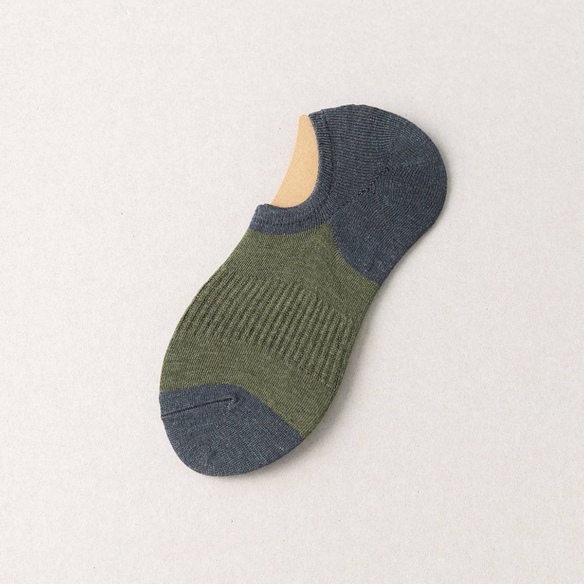 CWMS2453_SUMMER COLOR BLOCK CASUAL RETRO MEN'S SOCKS