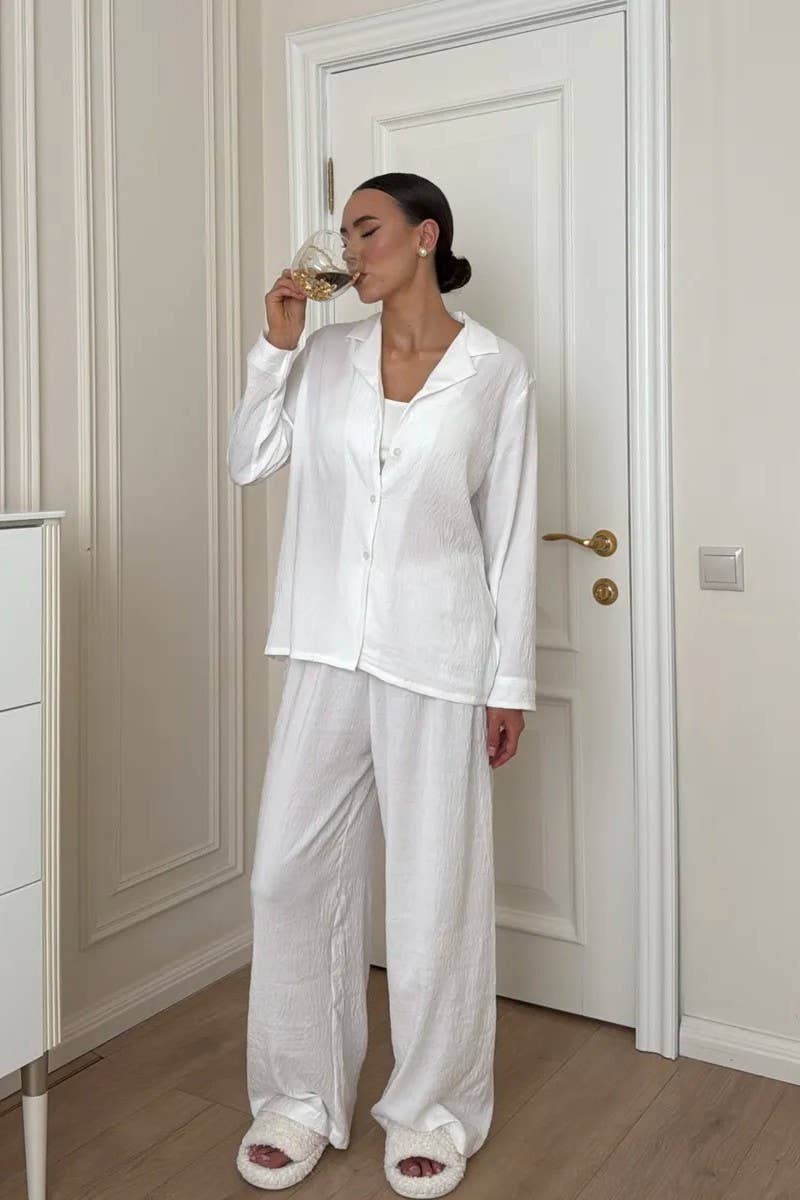 CWSPJ448_THIN LONG-SLEEVED HOME WEAR TWO-PIECE SET