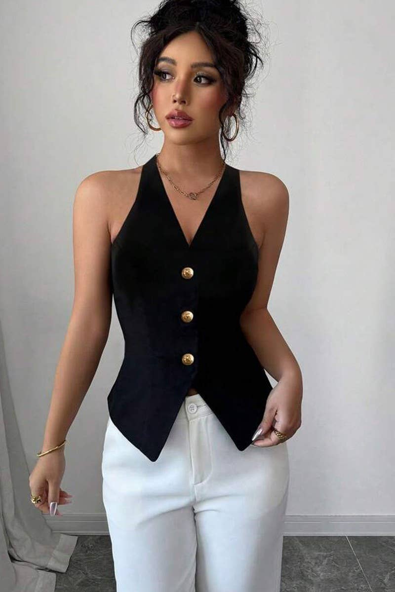 CWTTSL0442_SUMMER SEXY TEMPERAMENT HALTER NECK VEST