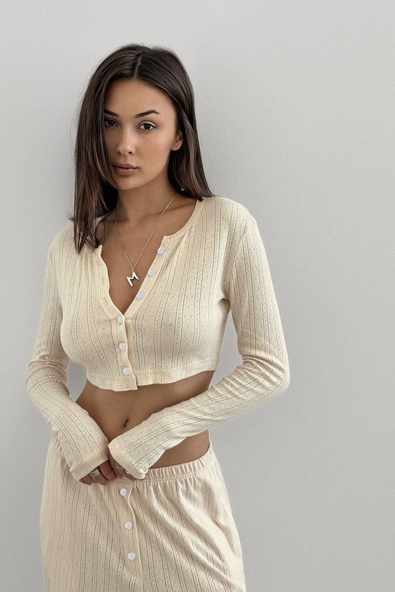 CWSPJ0276_LONG-SLEEVED TROUSERS PAJAMAS TWO-PIECE SET