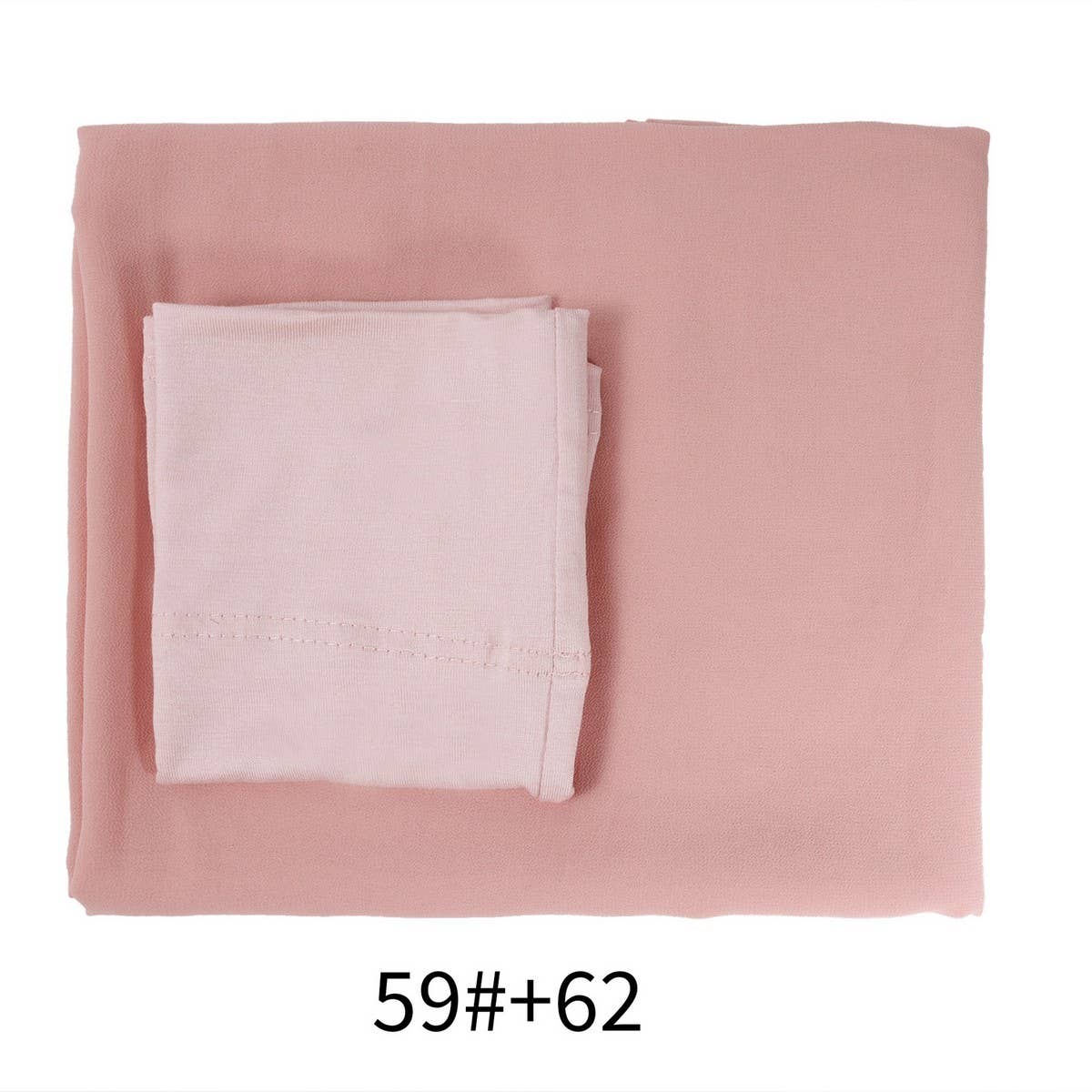 TWO-PIECE CHIFFON SHAWL AND HEADSCARF