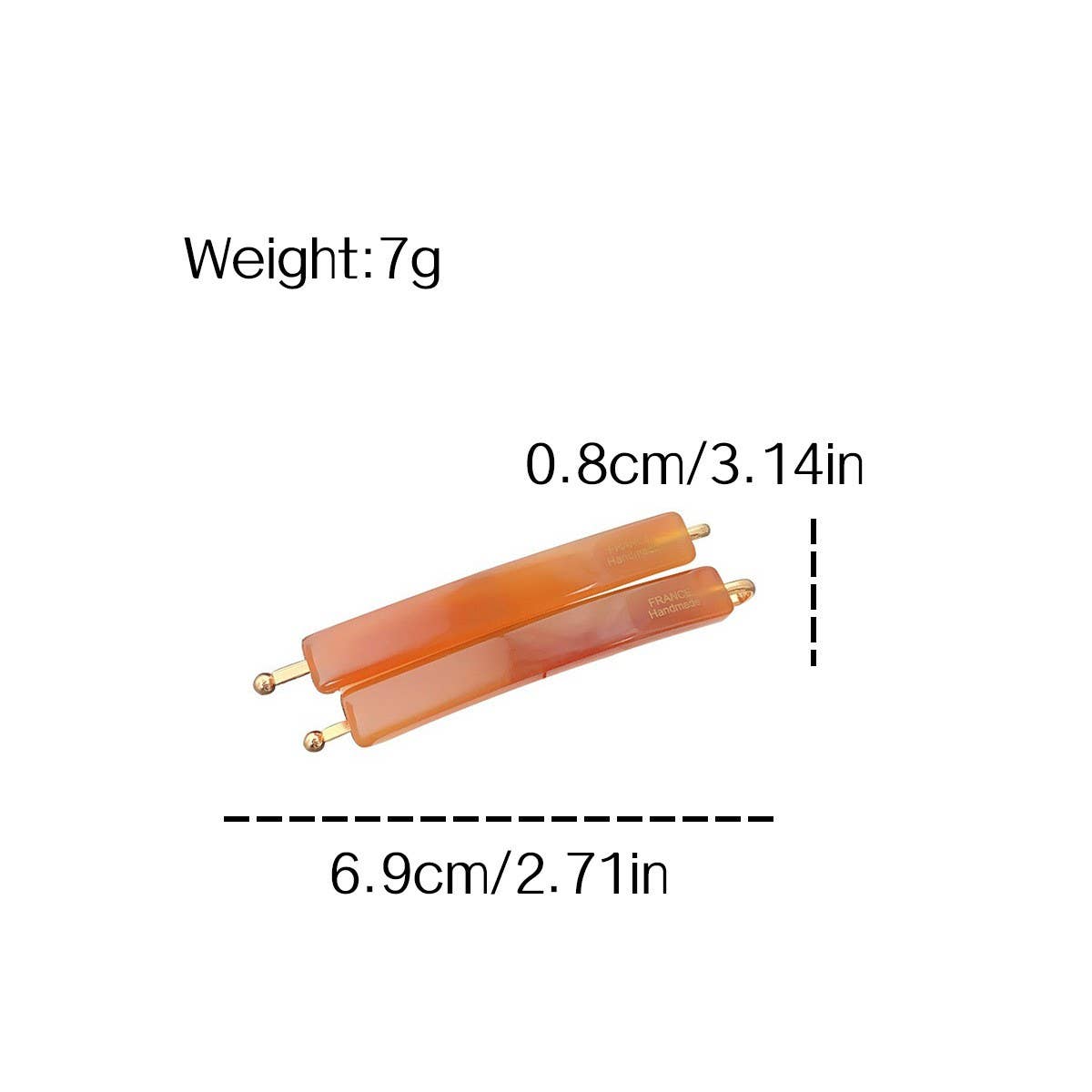 Acetate Side Bang Clip,French Minimalist Hair Pin_CWAHA2087