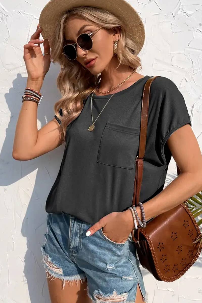 CWTBLS1755_CASUAL LOOSE ROUND NECK STITCHING SWEATER