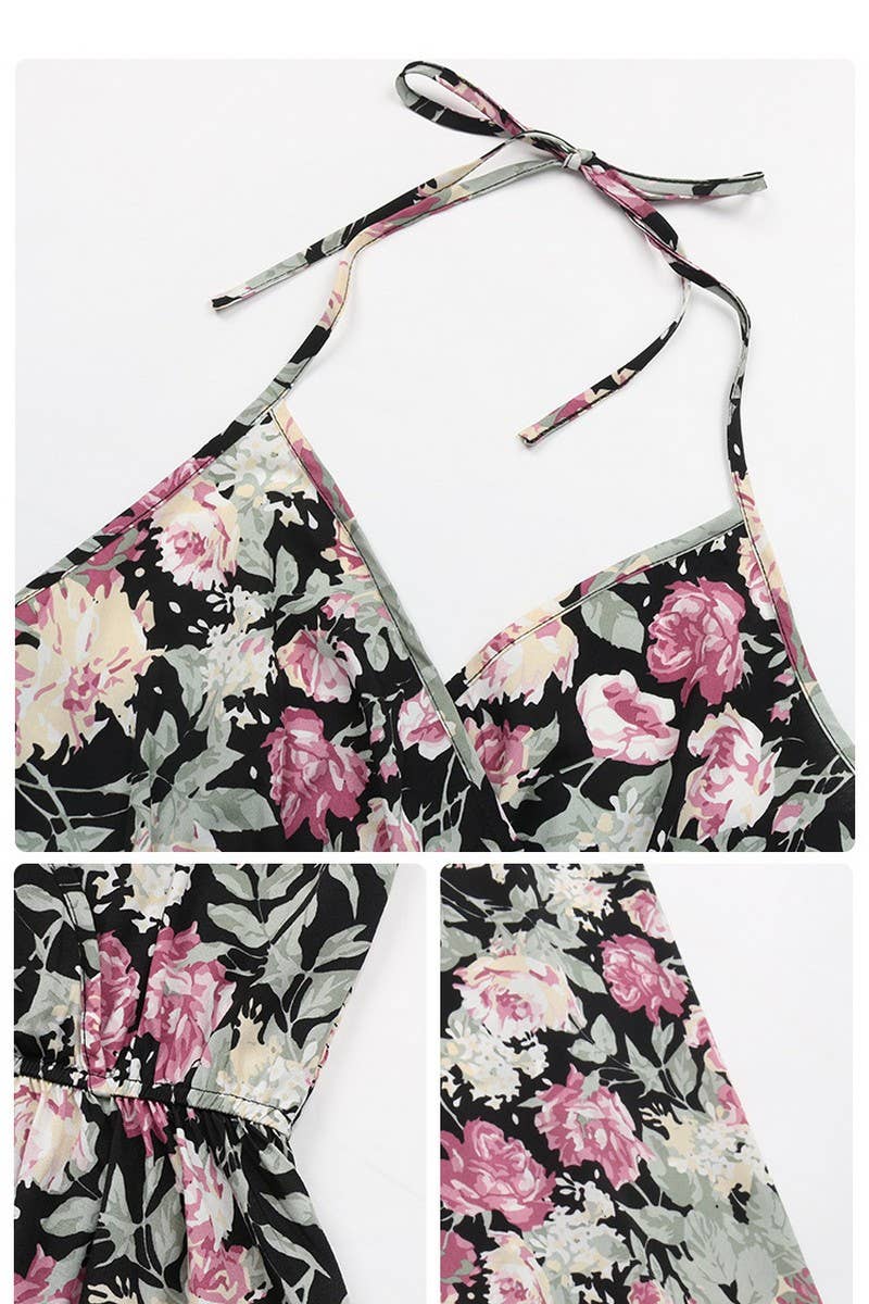 CWDMD2515_PRINTED SUSPENDER LONG DRESS