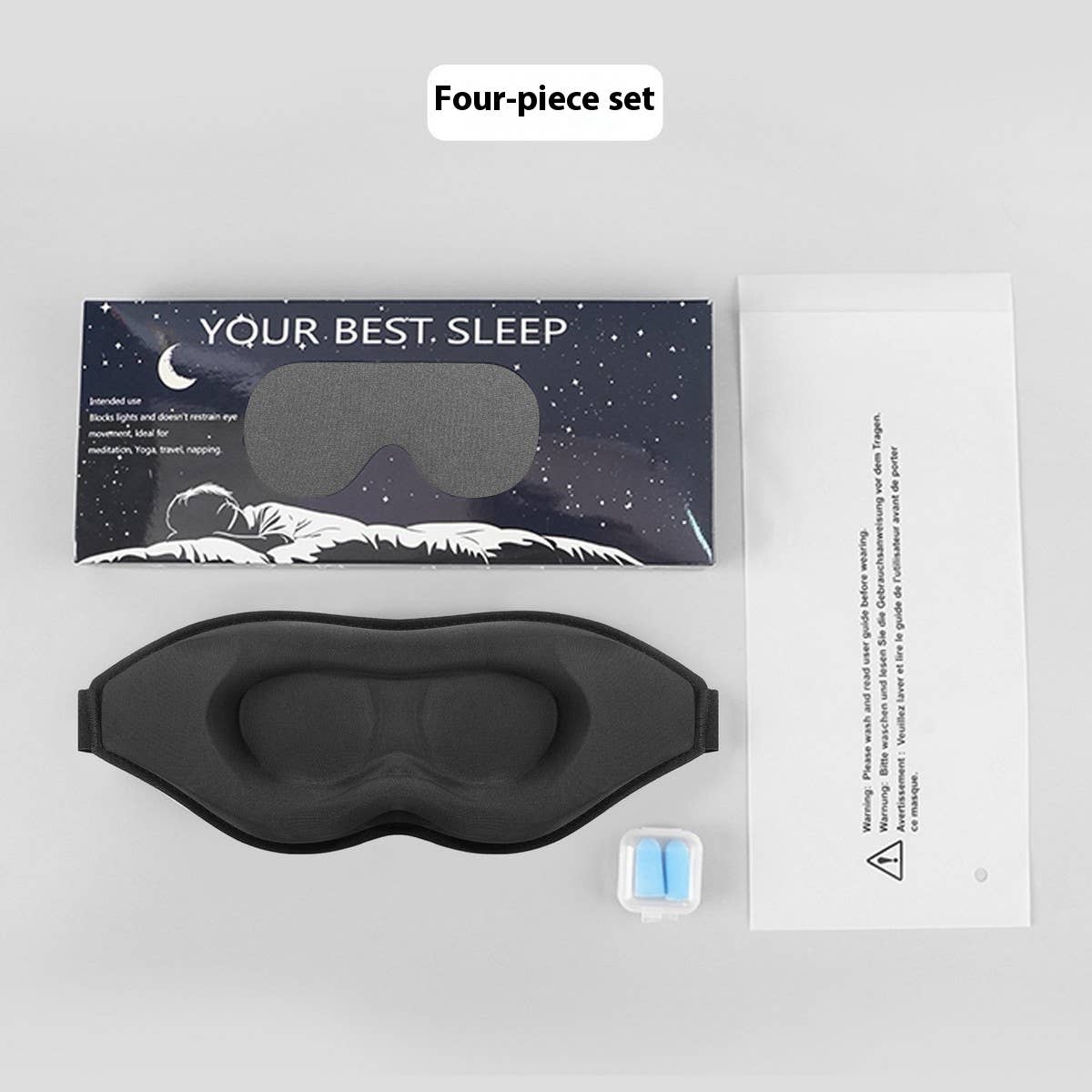 3D Contoured Eye Mask, Light-Blocking & Soft_CWMM8045