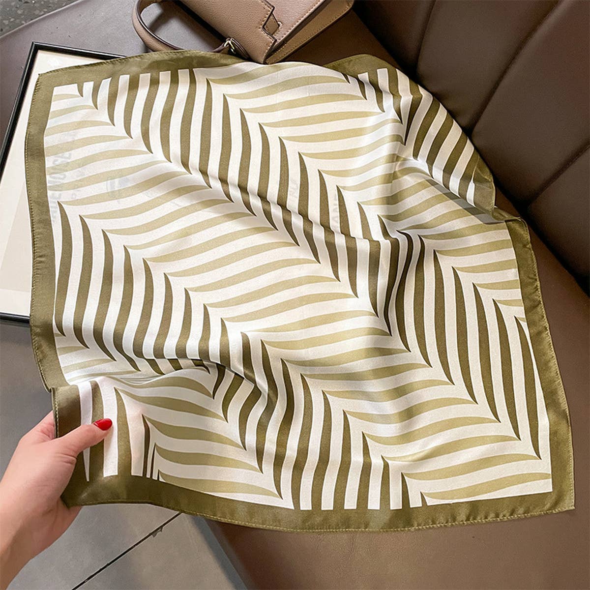 STYLISH STRIPED BOHEMIAN SQUARE SCARF_CWASC0631