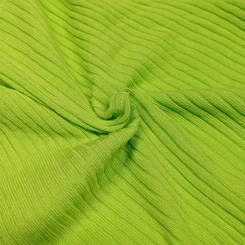 Crop top long sleeve solid-color knitted sweater