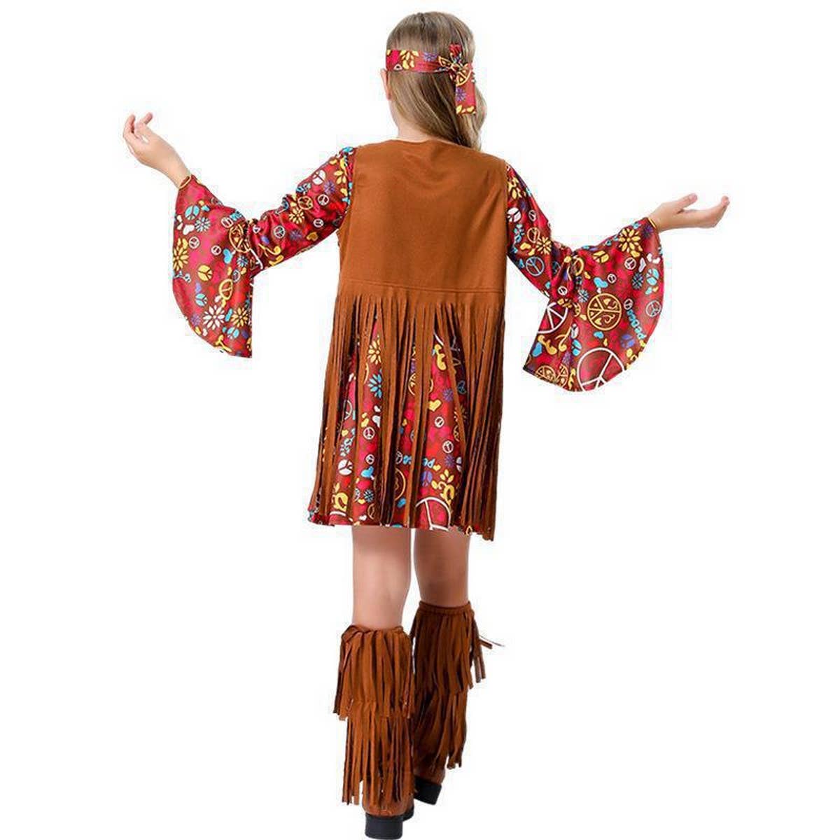 CHILDREN'S HALLOWEEN DISCO HIPPIE DRESS SET