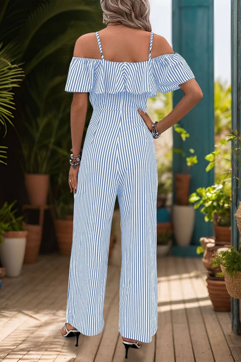 CWSJS0881_STRIPED SUSPENDERS WIDE-LEG JUMPSUIT