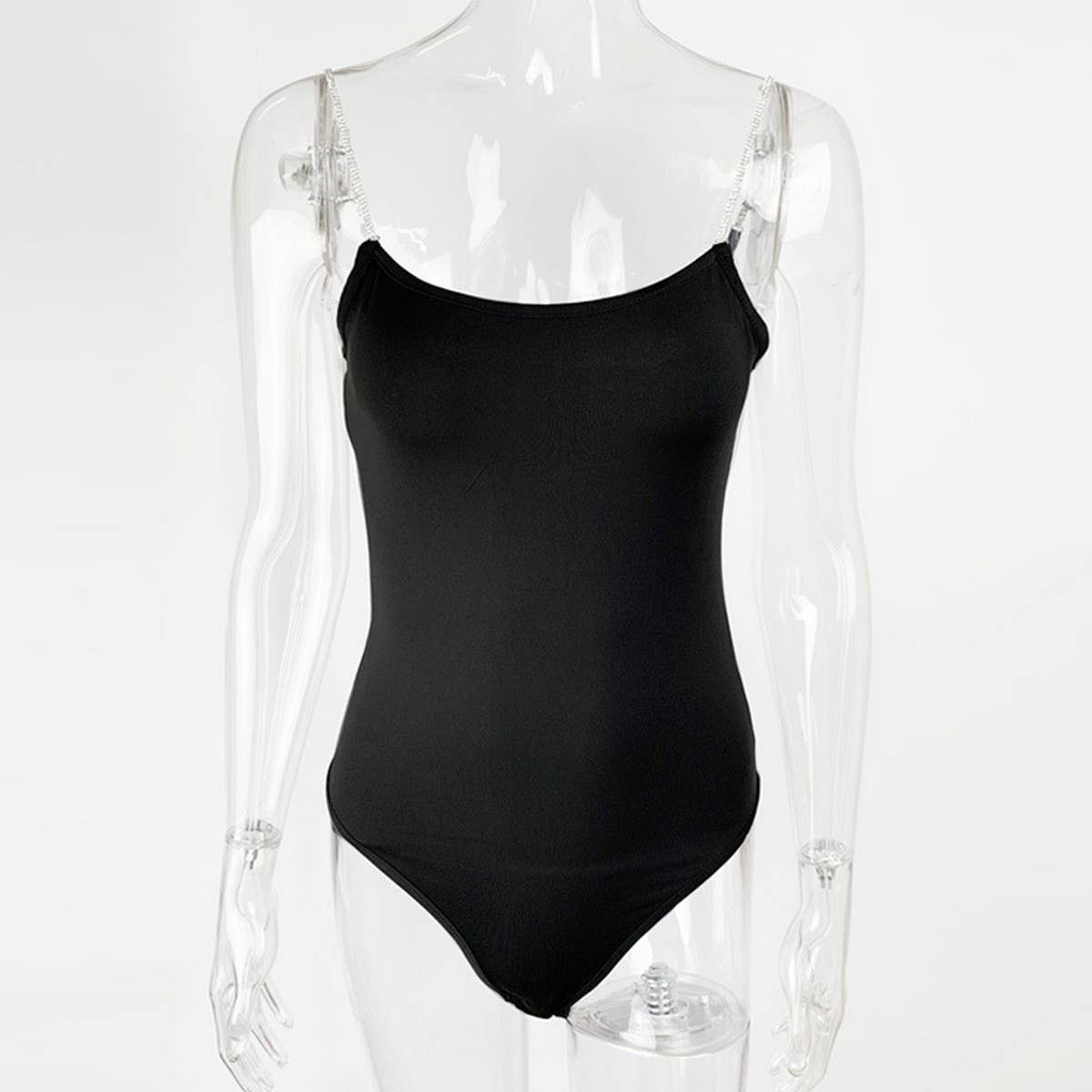 DIAMOND CHAIN SLIM FIT TOP  SUSPENDER BODYSUIT