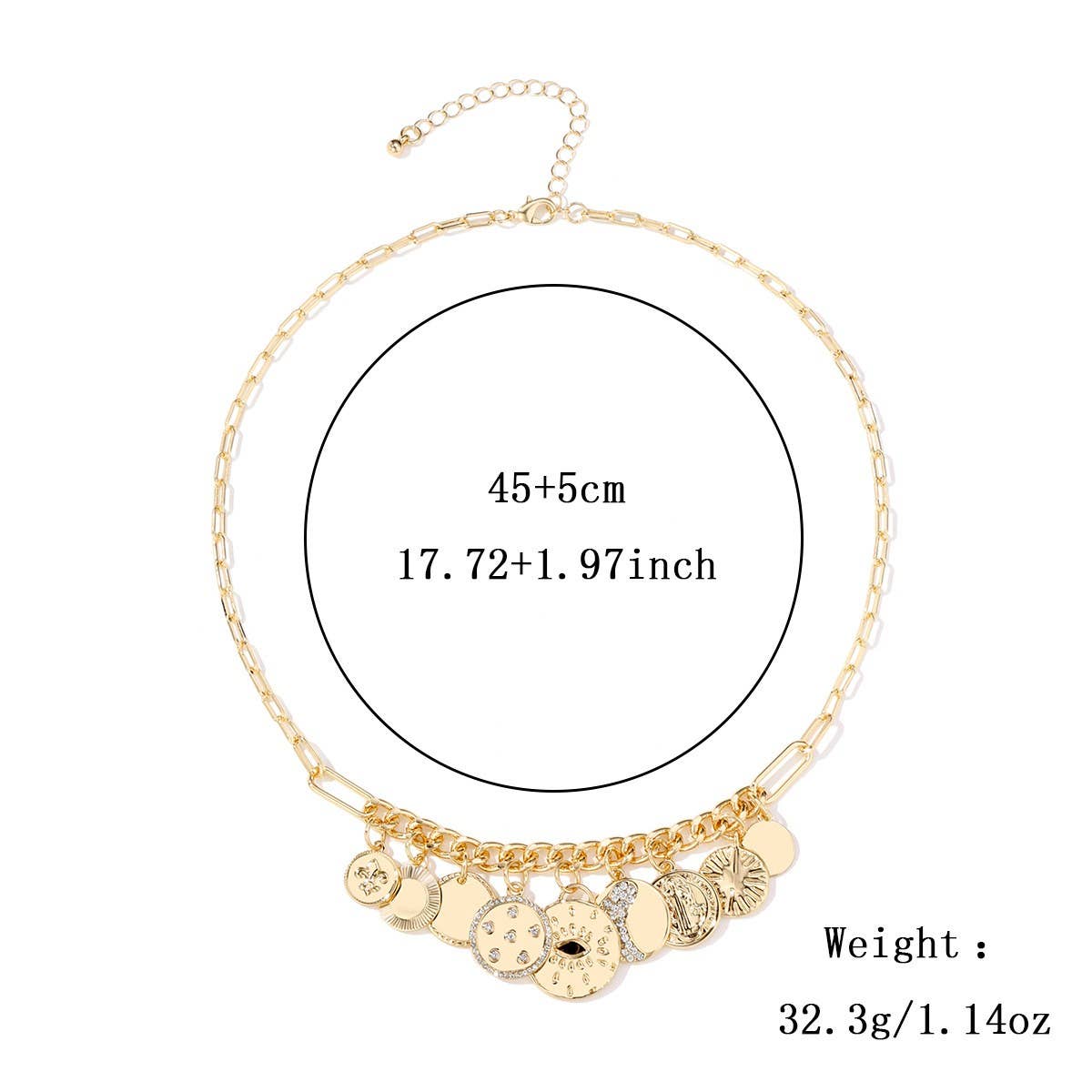 WOMEN'S DIAMOND RELIEF SMALL PENDANT NECKLACE