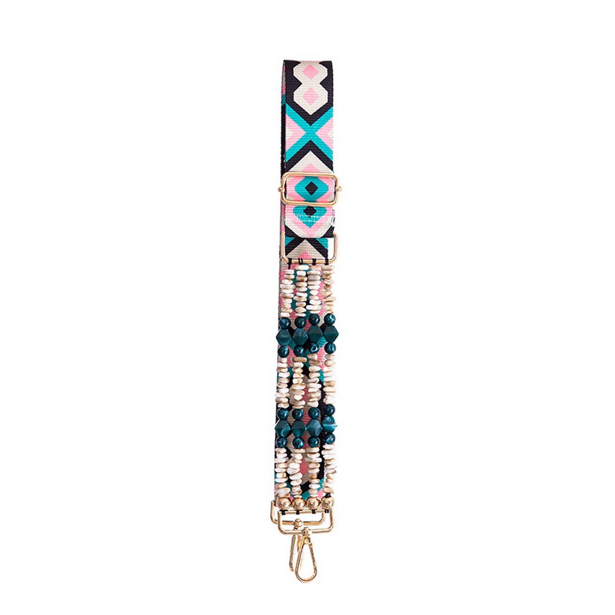 Irregular Acrylic Adjustable Boho Wide Bag Strap