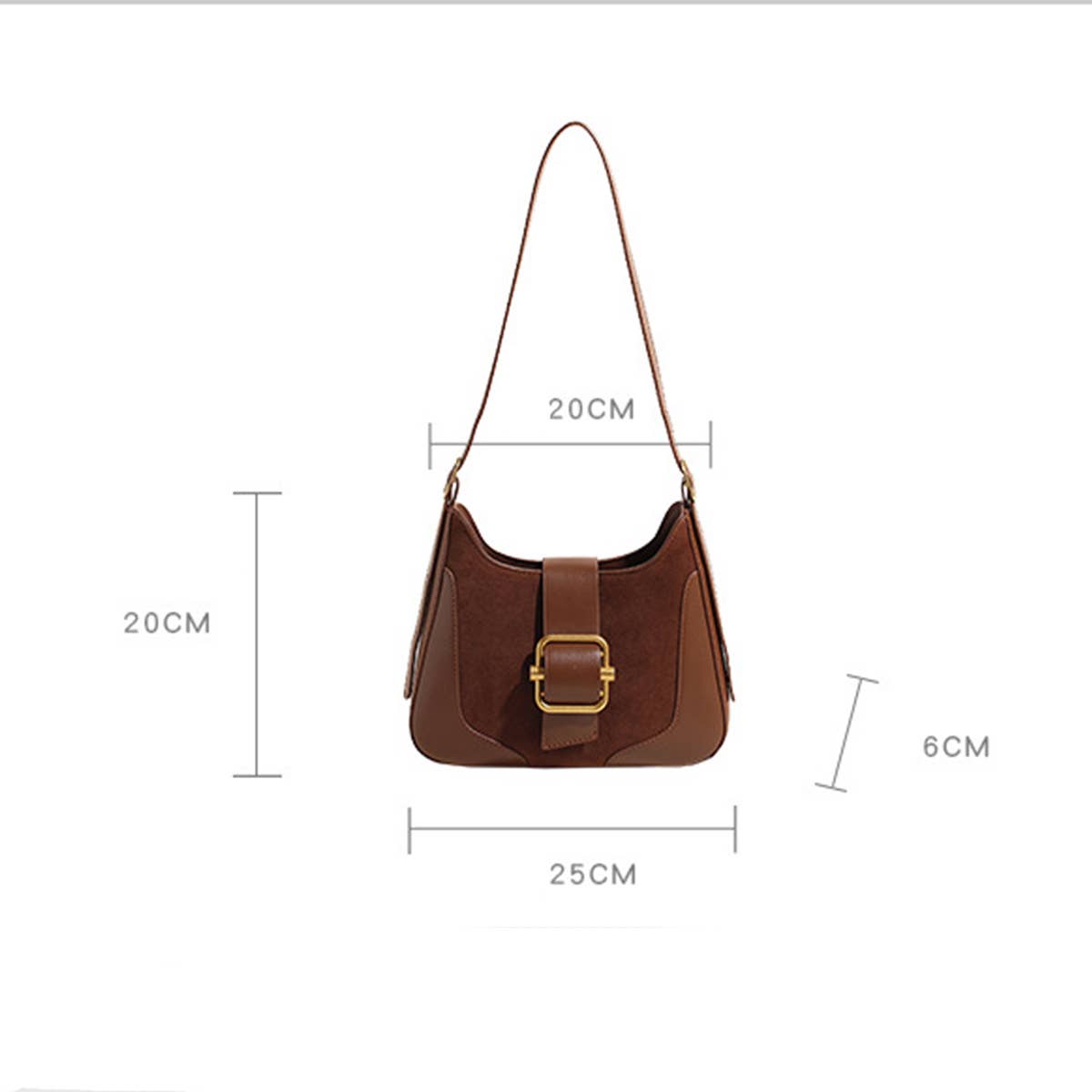 NEW AUTUMN RETRO CONTRAST COLOR UNDERARM BAG_CWAB3283
