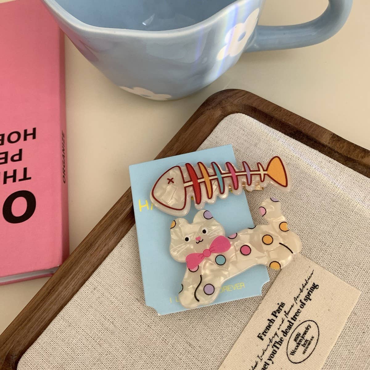 CWAHA07733_CUTE DOG FORK HAIR CLIP SIDE BANGS ACCESSORY