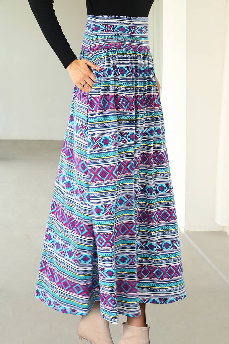 CWBLS129_High Waist Maxi Skirts for Women Long Length Skirts