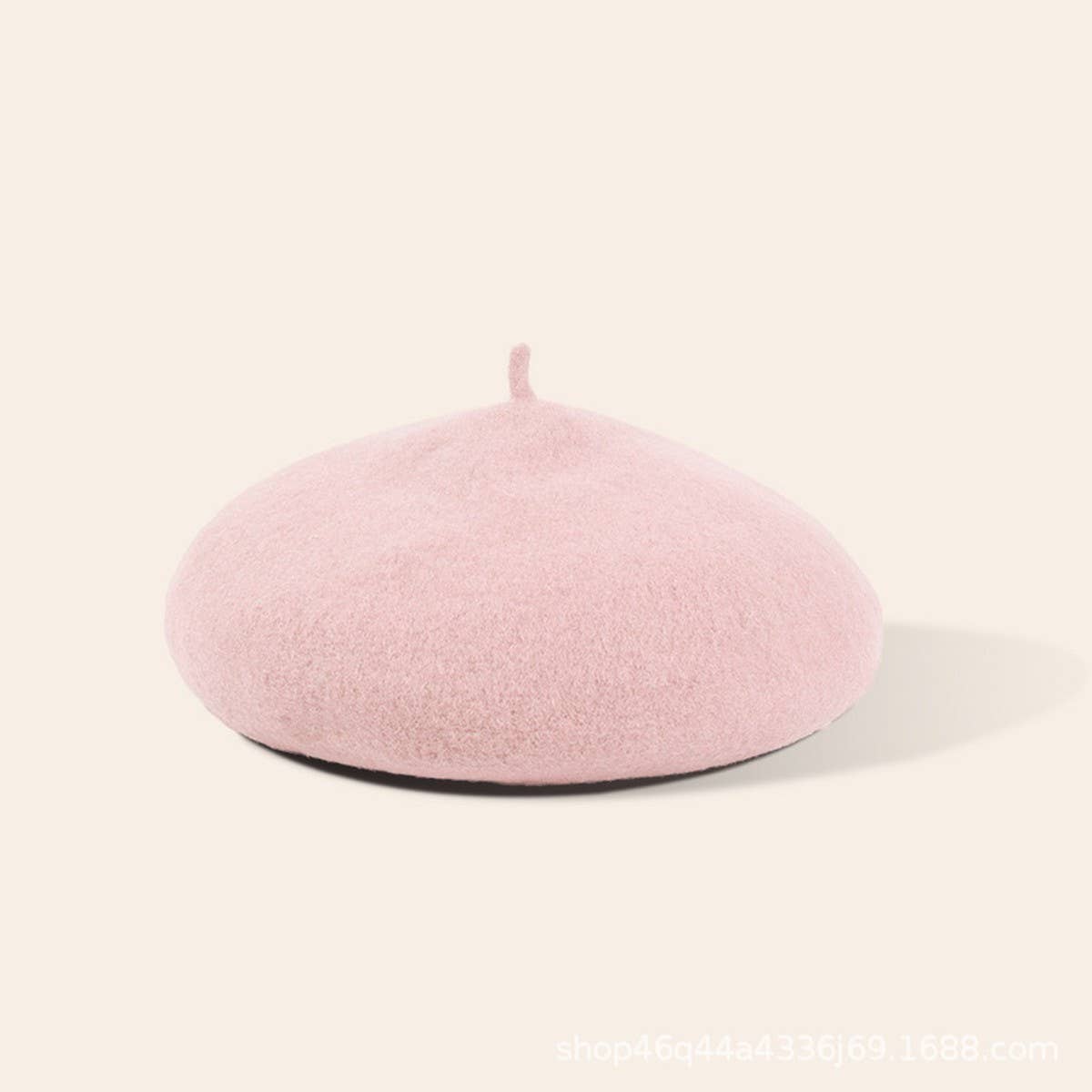 CWAH04556_GIRLS RED BERET WINTER WARM FASHION HAT