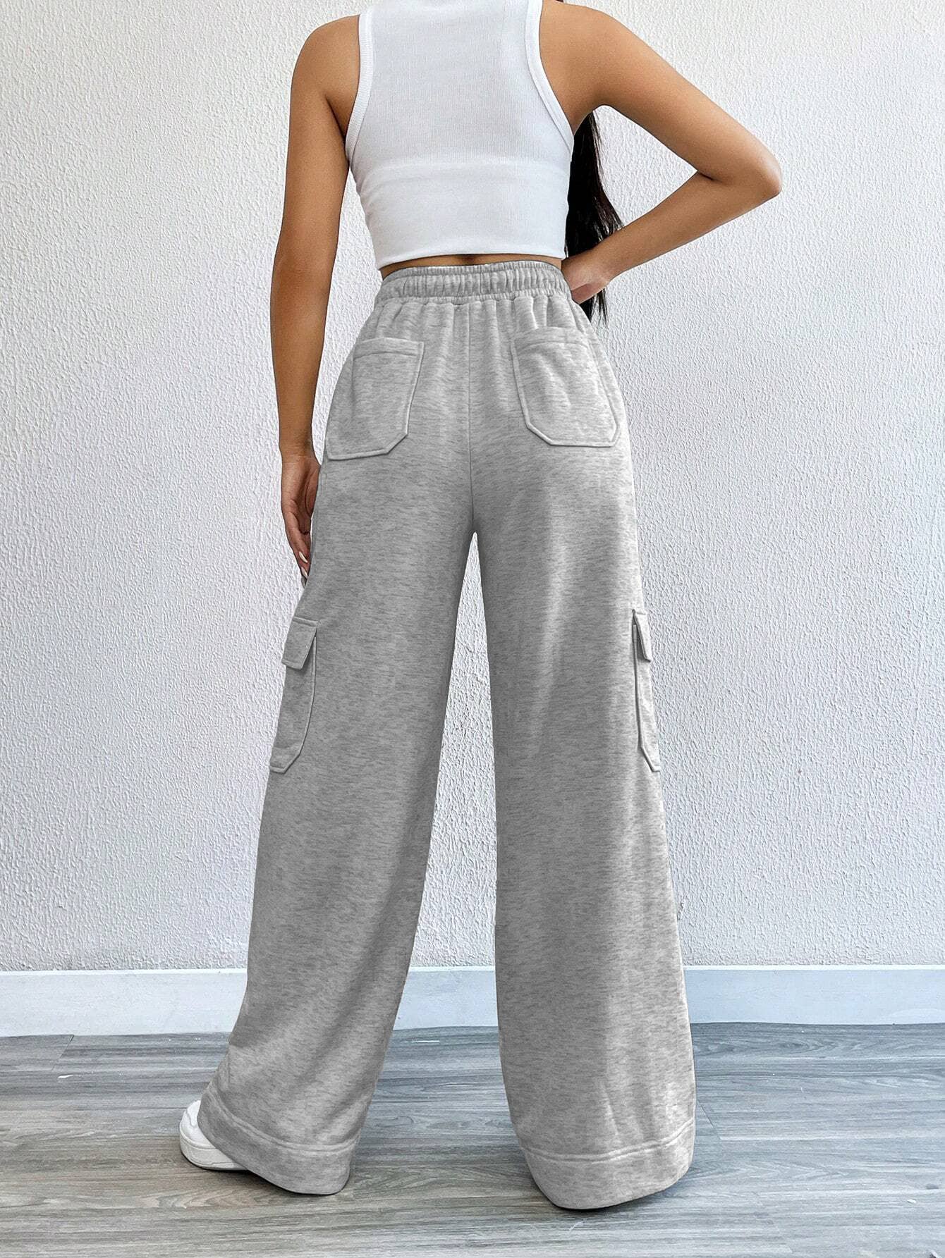 AMERICAN CARGO WIDE LEG SLACKS HIGH WAIST