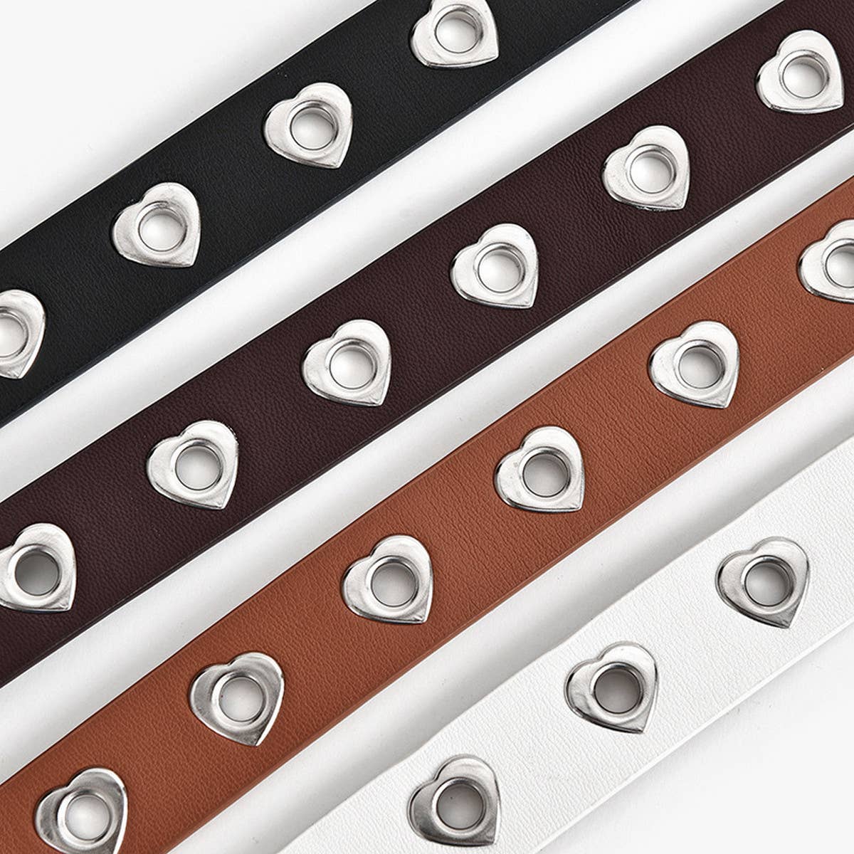 FASHIONABLE HEART BUCKLE DECORATIVE BELT_CWABE0574