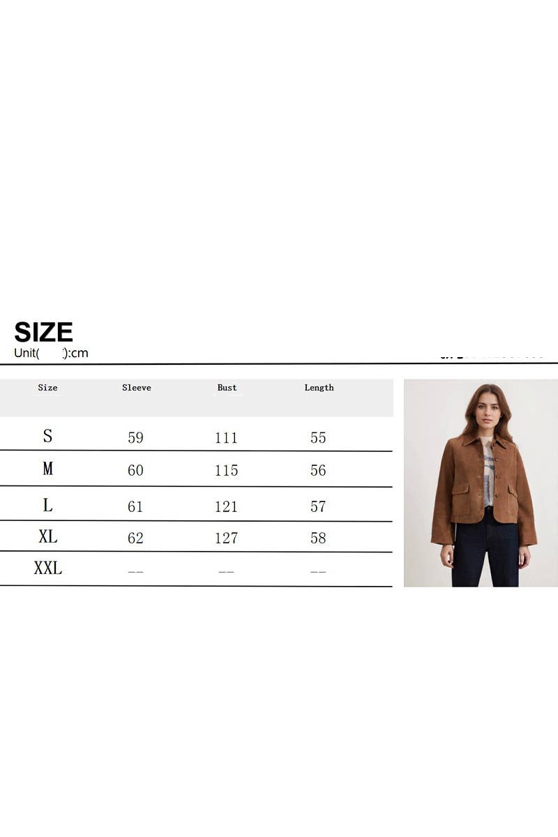 CWOCAL2326_SPRING AND AUTUMN NEW SOLID COLOR FASHION JACKET