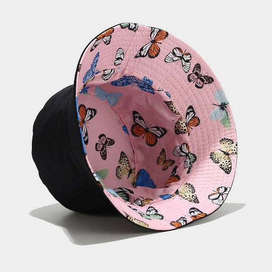 COLORFUL BUTTERFLY PATTERN BUCKET HAT_CWAH1649