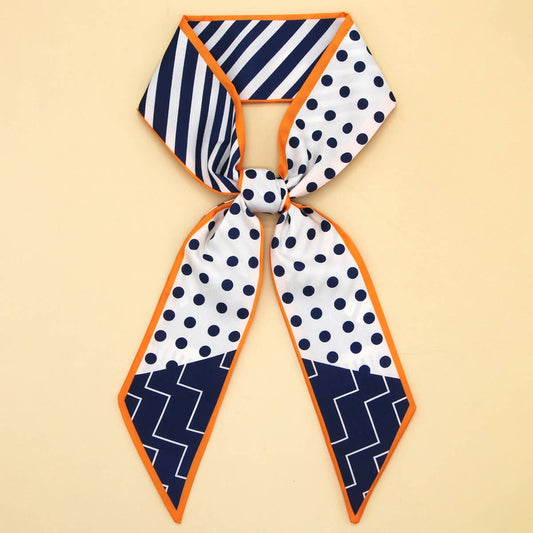 Floral Letter Scarf Hair Tie Ribbon